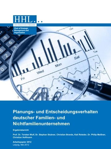 Planungs- und Entscheidungsverhalten deutscher Familien- und ...