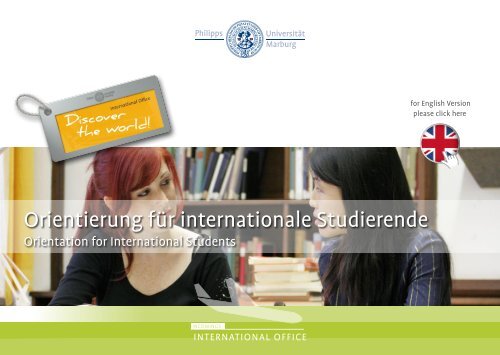 Orientierungsheft Zum Studienstart Philipps Universitat Marburg