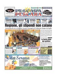 Regione, gli stipendi non calano - PescaraPescara.it