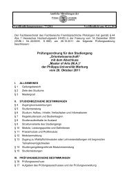 „Orientwissenschaft“ mit dem Abschluss „Master of ... - uni-marburg