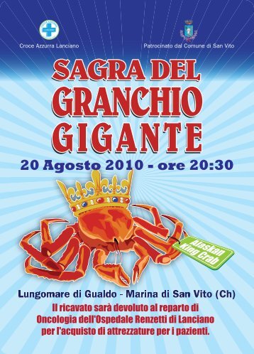 Opuscolo Sagra del Granchio Gigante - San Vito Chietino