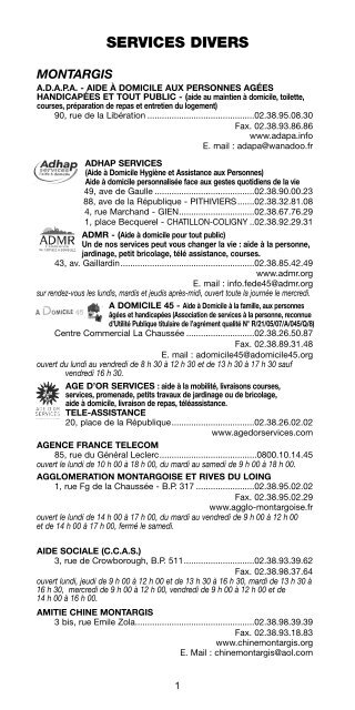 guide pratique.pdf - Office de Tourisme de Montargis