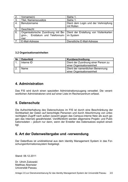 Einführung und Betrieb des Identity Management Systems