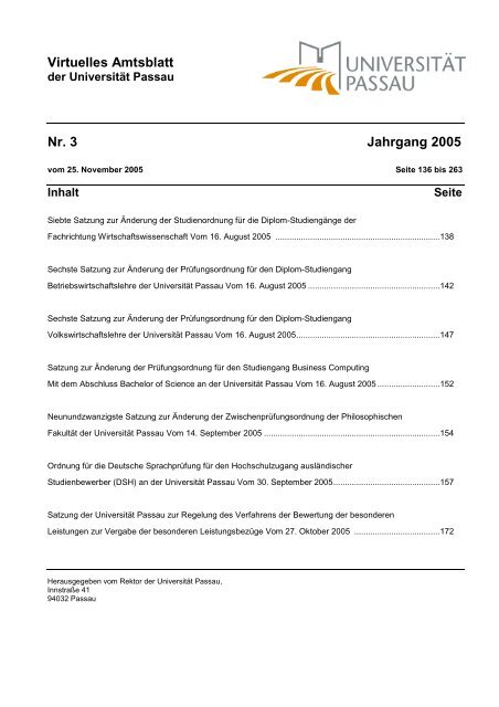 Nr 3 Seite 136 Universität Passau - 