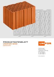 PRODUKTDATENBLATT UNIPOR-W09