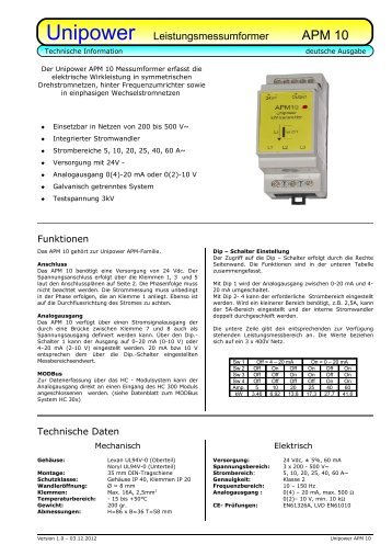 APM 10 - Unipower.de