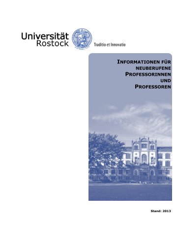 Informationsbroschüre - Universität Rostock