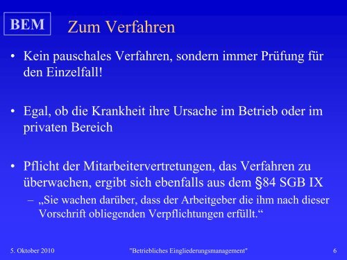 BEM Betriebliches Eingliederungsmanagement - Universität Rostock