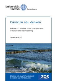 Curricula neu denken - Universität Rostock