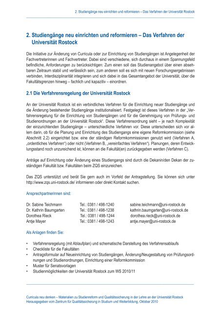 Curricula neu denken - Universität Rostock