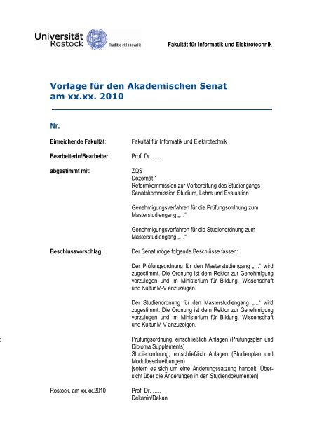 Curricula neu denken - Universität Rostock