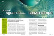 un nuovo sguardo sullo spazio tempo - Lezioni di fisica per gli allievi ...