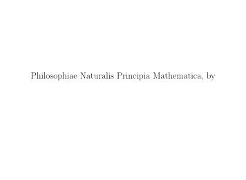 Philosophiae Naturalis Principia Mathematica, by