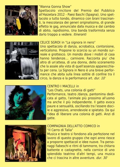 Programma dettagliato 2012 - ABC Festival Apritiborgo