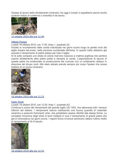 Miranduolo 2010 - Aree 1 e 14. Post di Facebook - Portale di ...