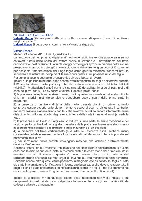 Miranduolo 2010 - Aree 1 e 14. Post di Facebook - Portale di ...