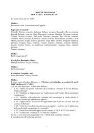 deregistrazione CC 10 magggio 2011 per sito web - Comune di ...