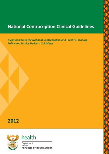 National Contraception Clinical Guidelines - Department of Health