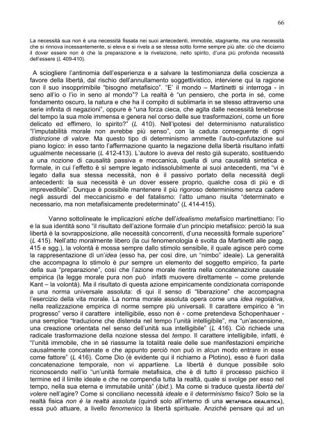 IL PROBLEMA DELLA LIBERTA' TRA ETICA E POLITICA - Filosofia