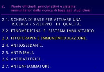 Piante officinali, principi attivi e sistema immunitario