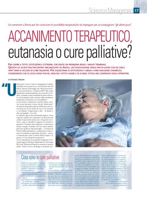 Accanimento terapeutico, eutanasia o cure pallitive? - Ipasvi