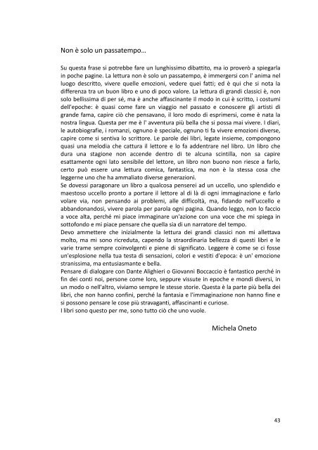 Libro II B 2012 La Lettura fa l'uomo esatto - Istituto Comprensivo ...