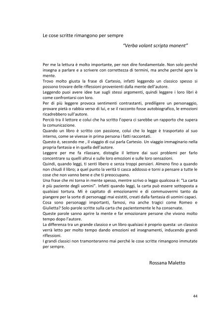 Libro II B 2012 La Lettura fa l'uomo esatto - Istituto Comprensivo ...