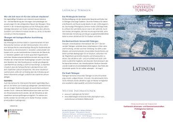 Latinum - Universität Tübingen