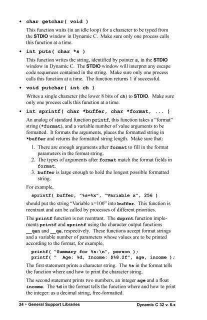 Dynamic C function reference