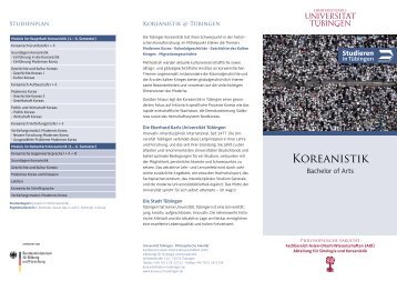 Koreanistik - Universität Tübingen