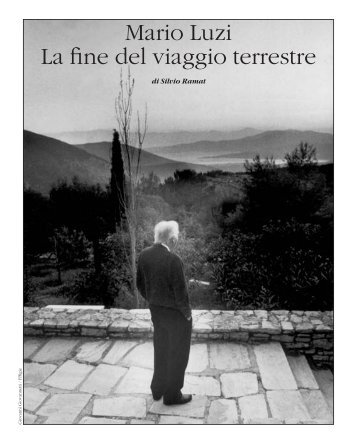 Mario Luzi La fine del viaggio terrestre - Poesia