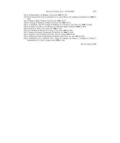 Prearranged Glycosides, Part 12, Intramolecular Mannosylations of ...