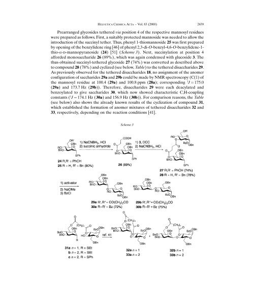 Prearranged Glycosides, Part 12, Intramolecular Mannosylations of ...