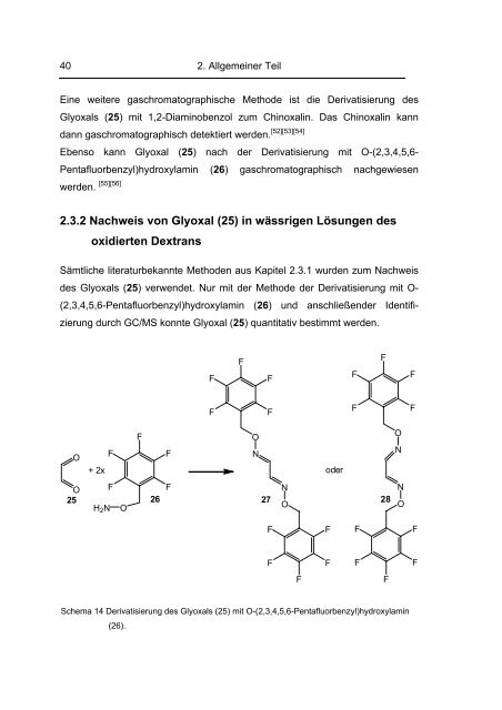 Struktur, Eigenschaften und Reaktionen Oxidierter Dextrane