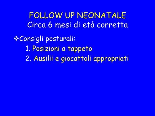 Lo sviluppo motorio del neonato