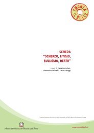 SCHEDA “SCHERZO, LITIGIO, BULLISMO, REATO” - Smonta il bullo