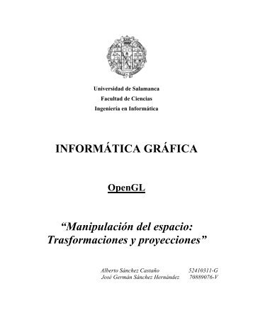 INFORMÁTICA GRÁFICA - Universidad de Salamanca