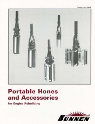 Portable Hones and Accessories - Sunnen