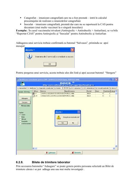 Download Manual de utilizare DOCS - SoftMedical.ro