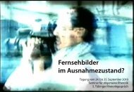 Fernsehbilder im Ausnahmezustand? - Universität Tübingen