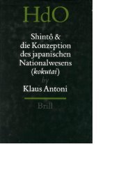 Shintô und die Konzeption des japanischen Nationalwesens