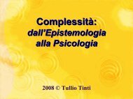 Teoria dei Giochi e Razionalità Ecologica - Tullio Tinti