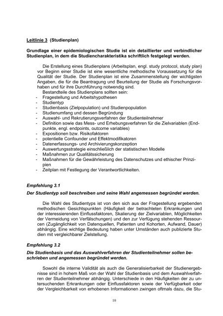 Leitlinien für Gute Epidemiologische Praxis (GEP) - DGEpi