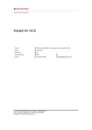 Kolab2 für UCS (Univention Groupware Server)