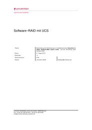 Software–RAID mit UCS - Univention