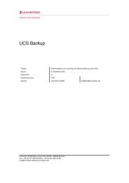 UCS Backup - Univention