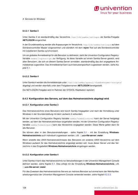 Handbuch - Univention