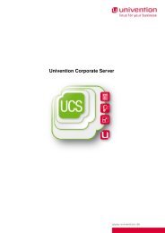 UCS manual - Univention