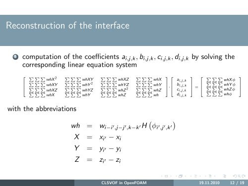 A Coupled Volume-of-Fluid/ Level Set Method in OpenFOAM