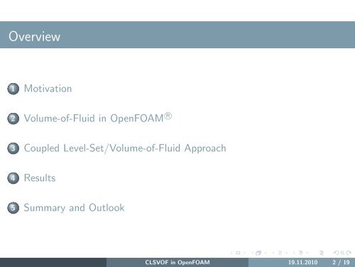 A Coupled Volume-of-Fluid/ Level Set Method in OpenFOAM